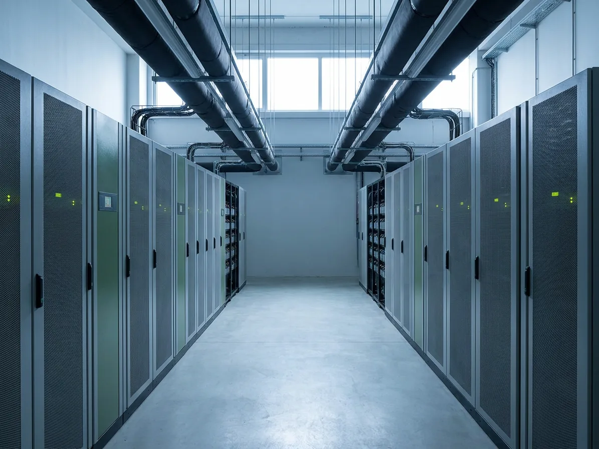 Tier 3 data center power room with separate A and B UPS lines