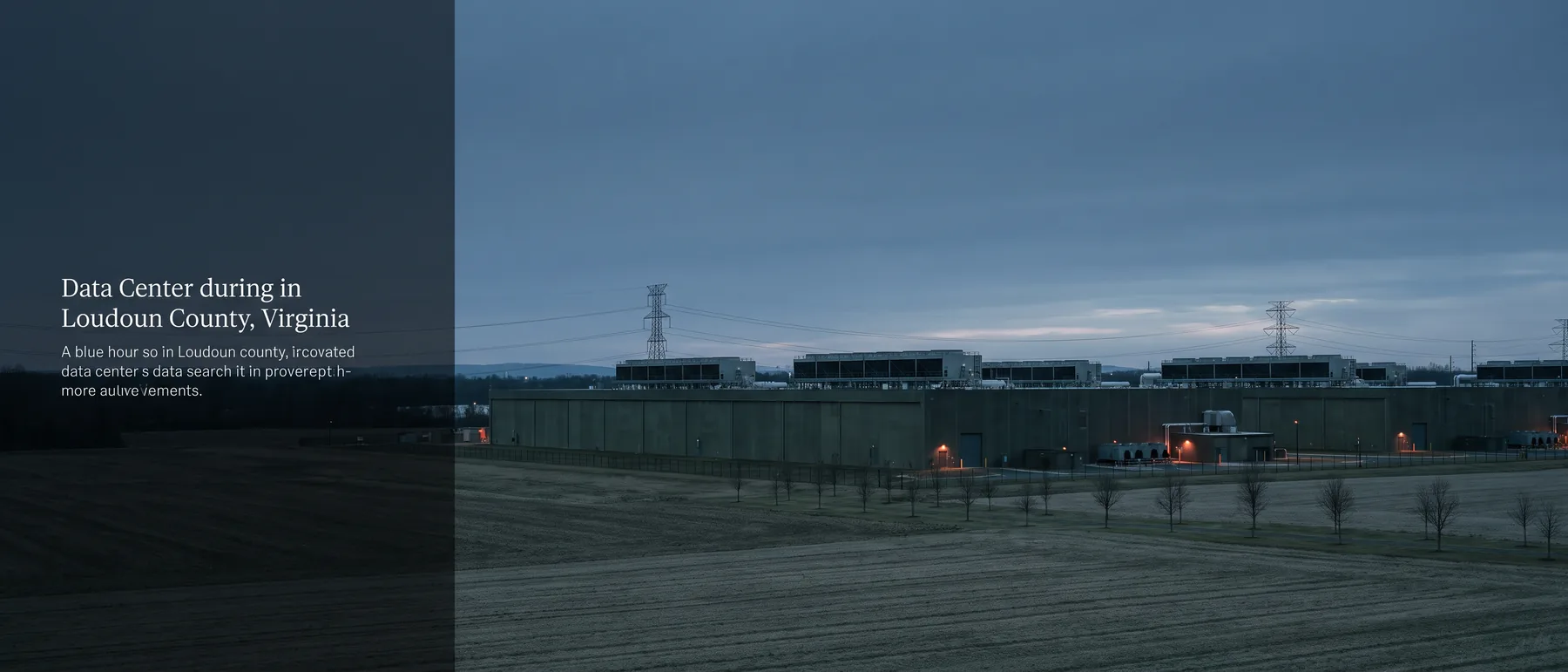 Northern Virginia and Washington DC colocation market, the city at dusk