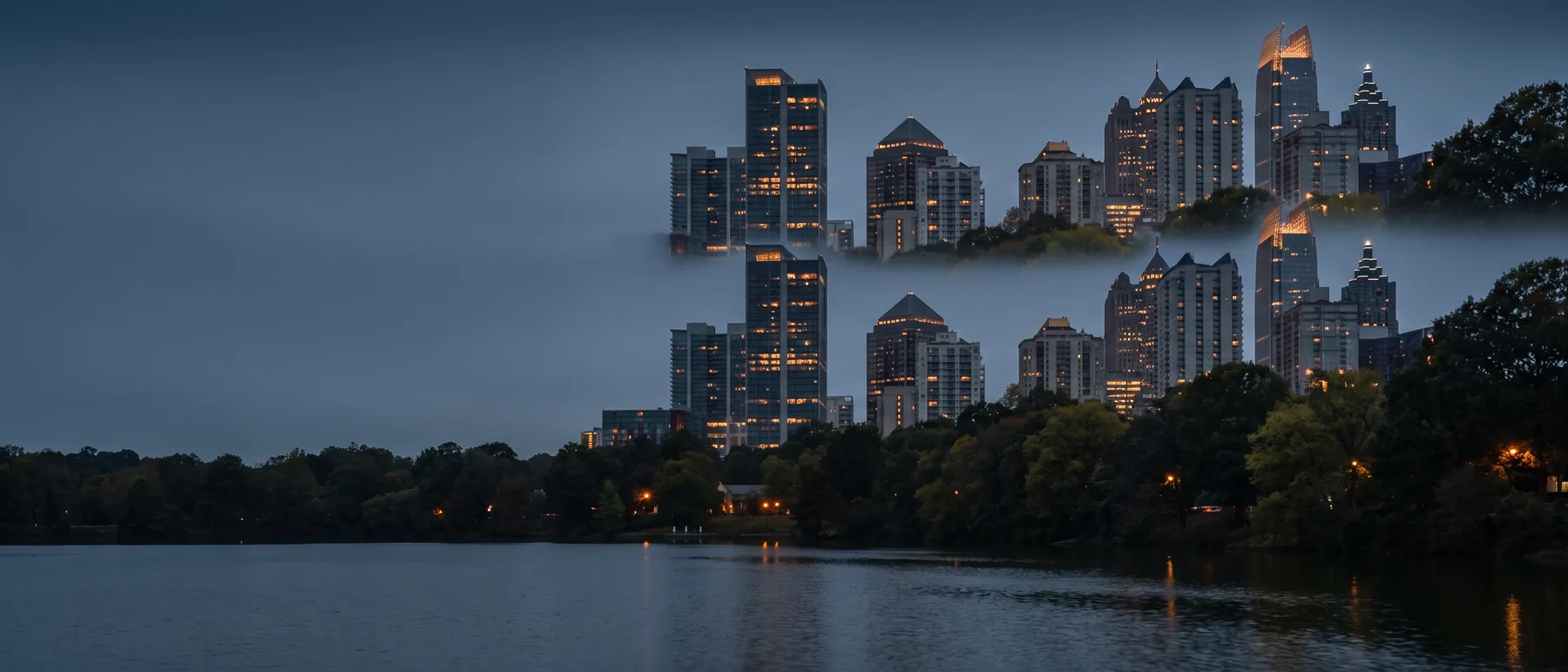 Atlanta colocation market, the city at dusk