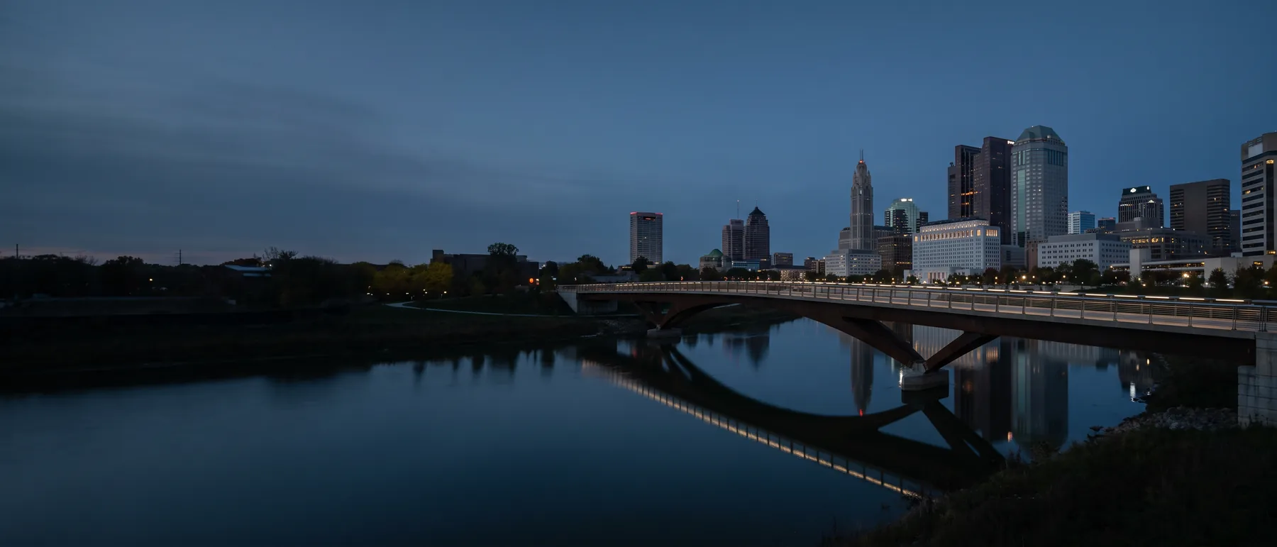 Columbus colocation market, the city at dusk