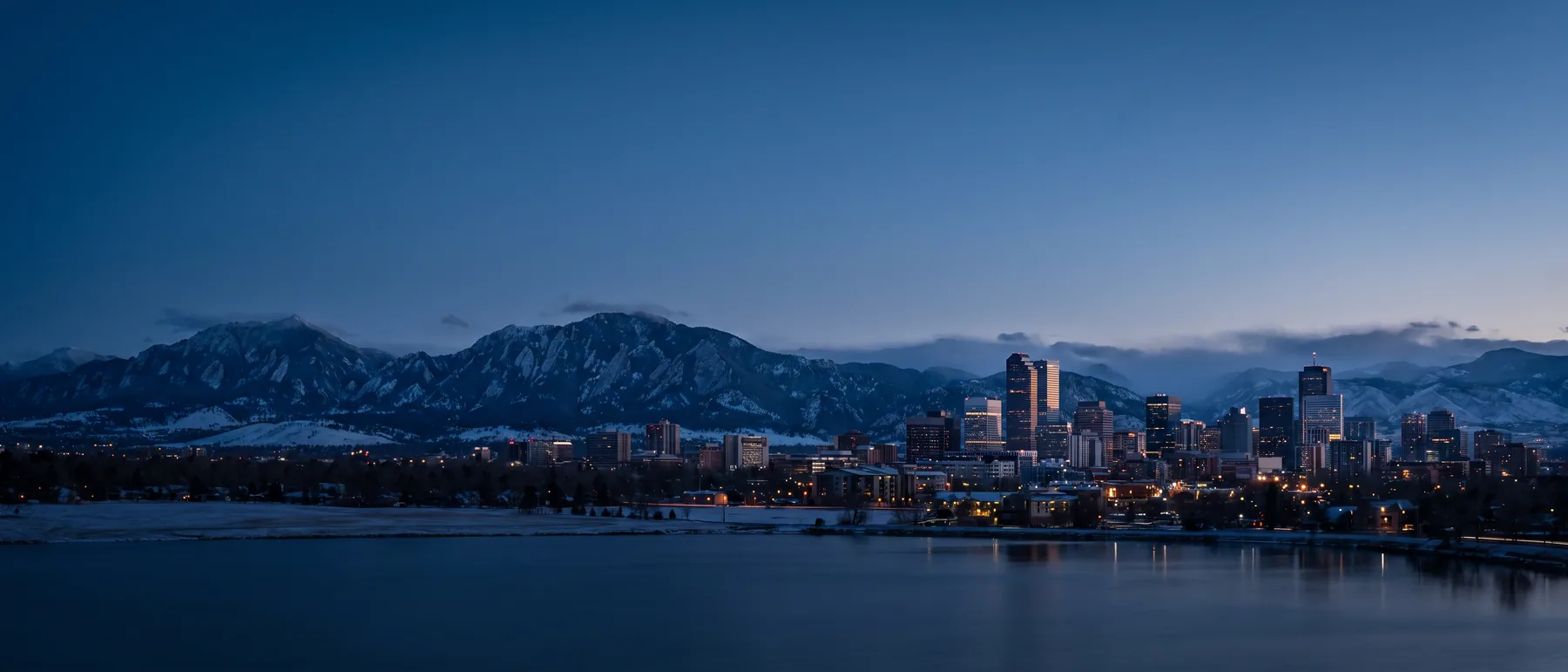 Denver colocation market, the city at dusk