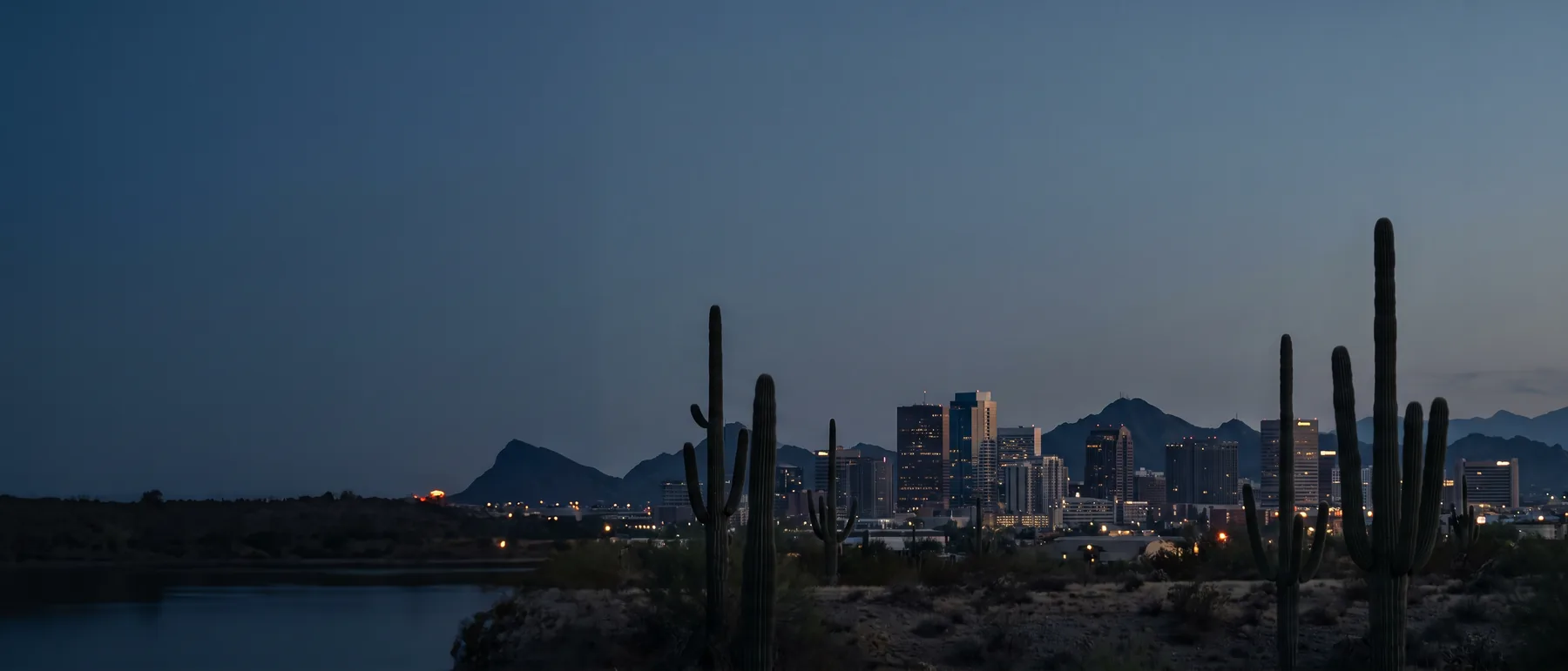 Phoenix colocation market, the city at dusk