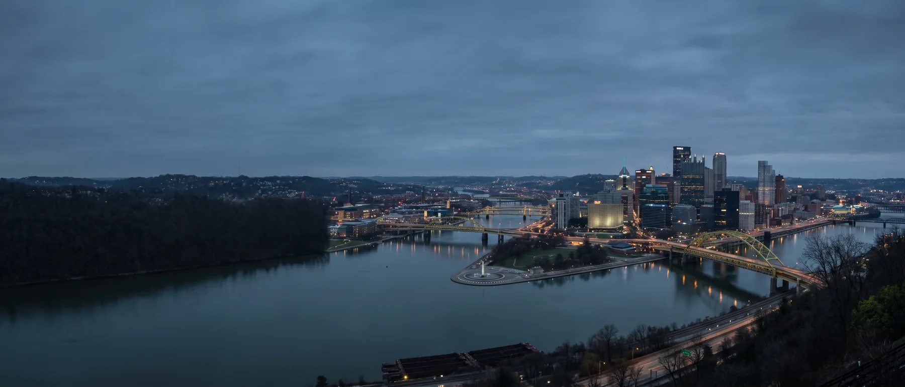Pittsburgh colocation market, the city at dusk