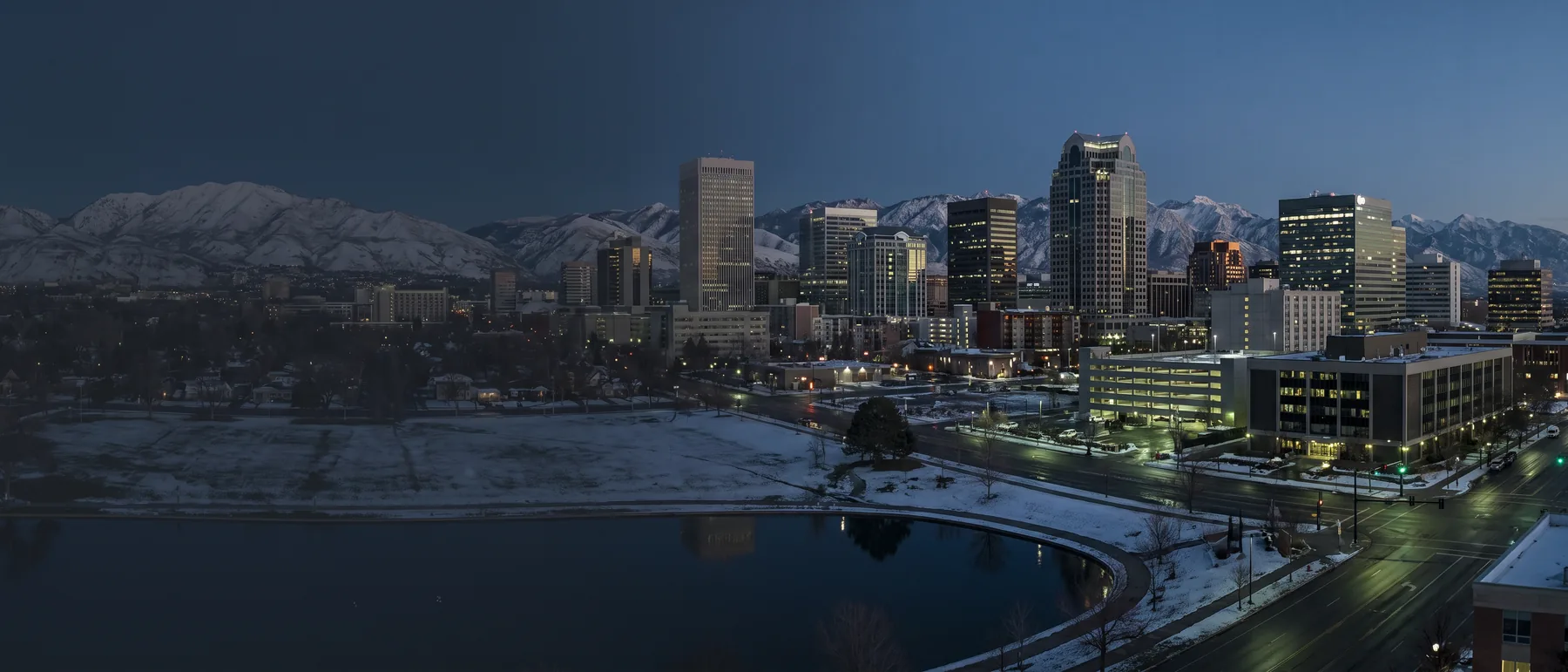 Salt Lake City colocation market, the city at dusk