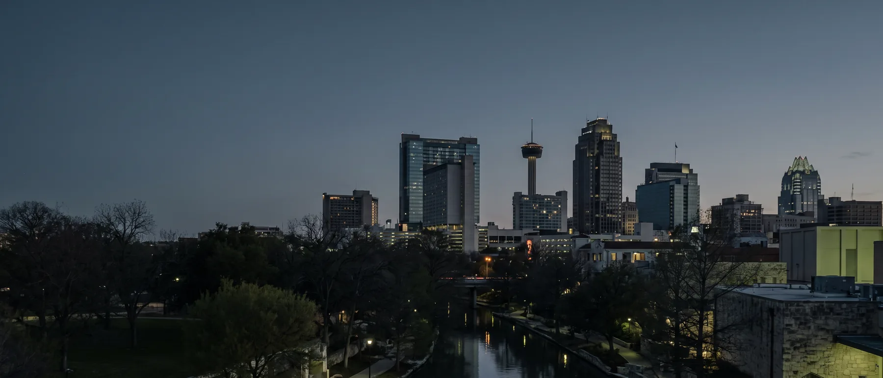 San Antonio colocation market, the city at dusk
