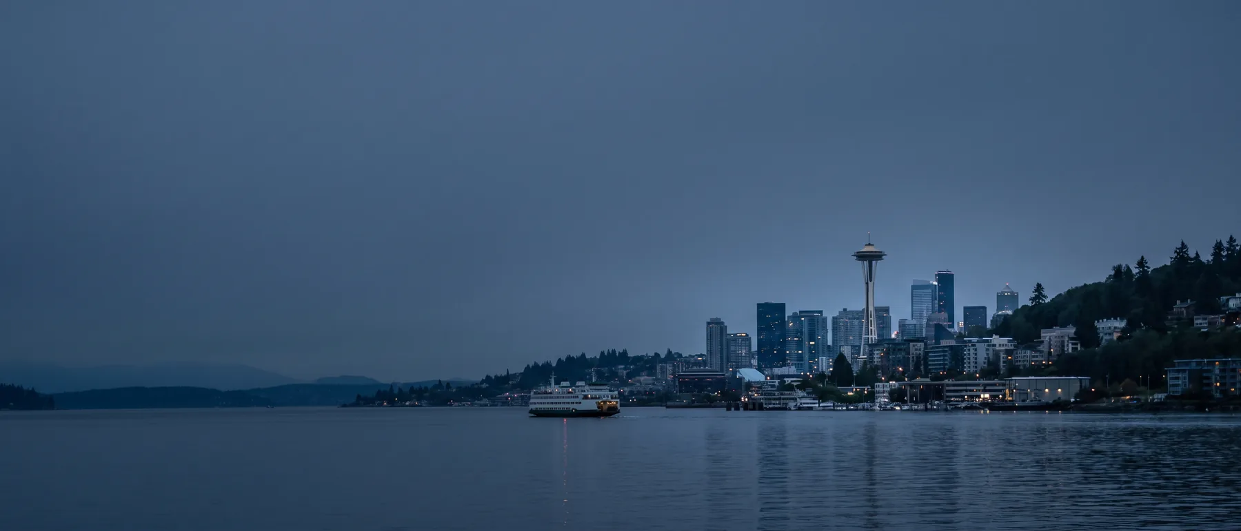 Seattle colocation market, the city at dusk