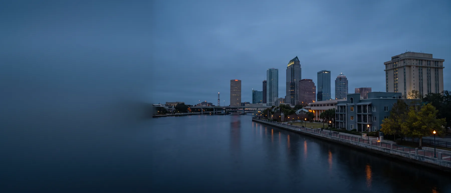Tampa colocation market, the city at dusk